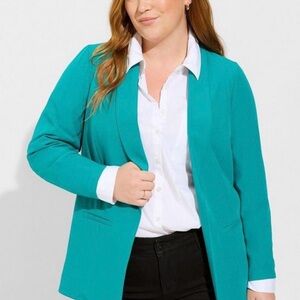 TORRID Women's Teal Blazer